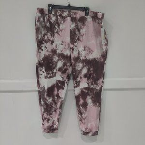 Brand New Z By Zella Women's Plus Size 2X Tie-Dye Sweatpants Stretch Fit B180